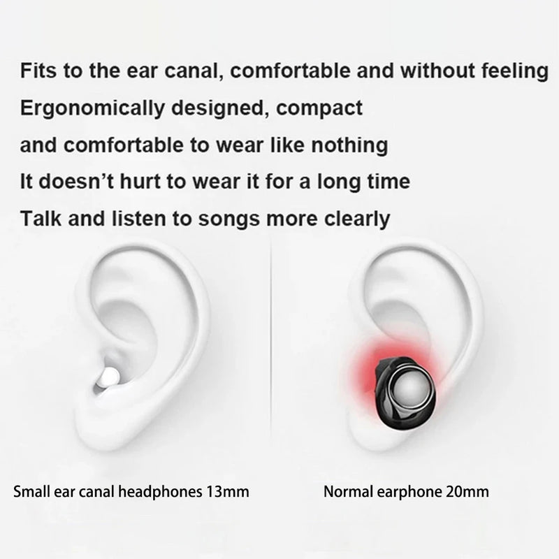 Semi-In-Ear Bluetooth Earbuds with Charging Case