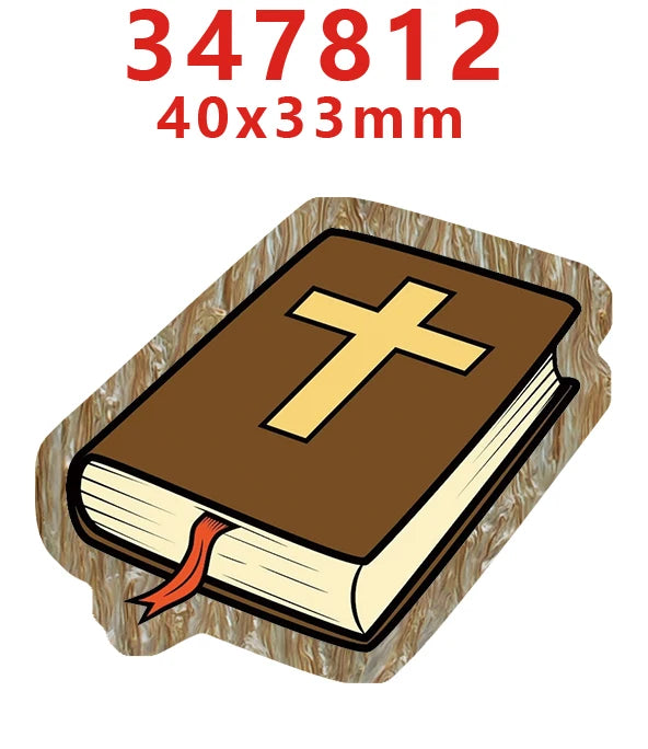 Decorative Faith-Themed Resin Embellishments with Water Ripple Effect