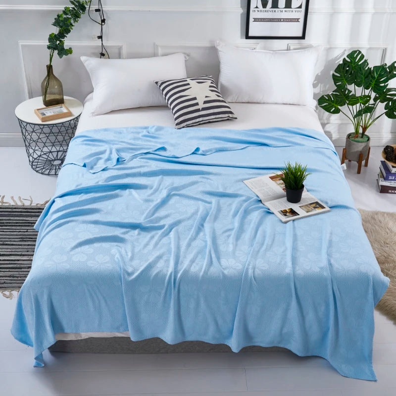 Bamboo Fiber Cooling Blanket for Summer