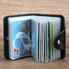 Compact Leather Card Holder Wallet with 24 Slots