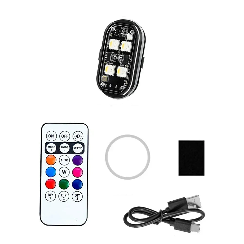 RGB LED Strobe Light with USB Charging