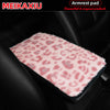 Leopard Print Car Armrest Cover - Soft Plush with Anti-Slip Base