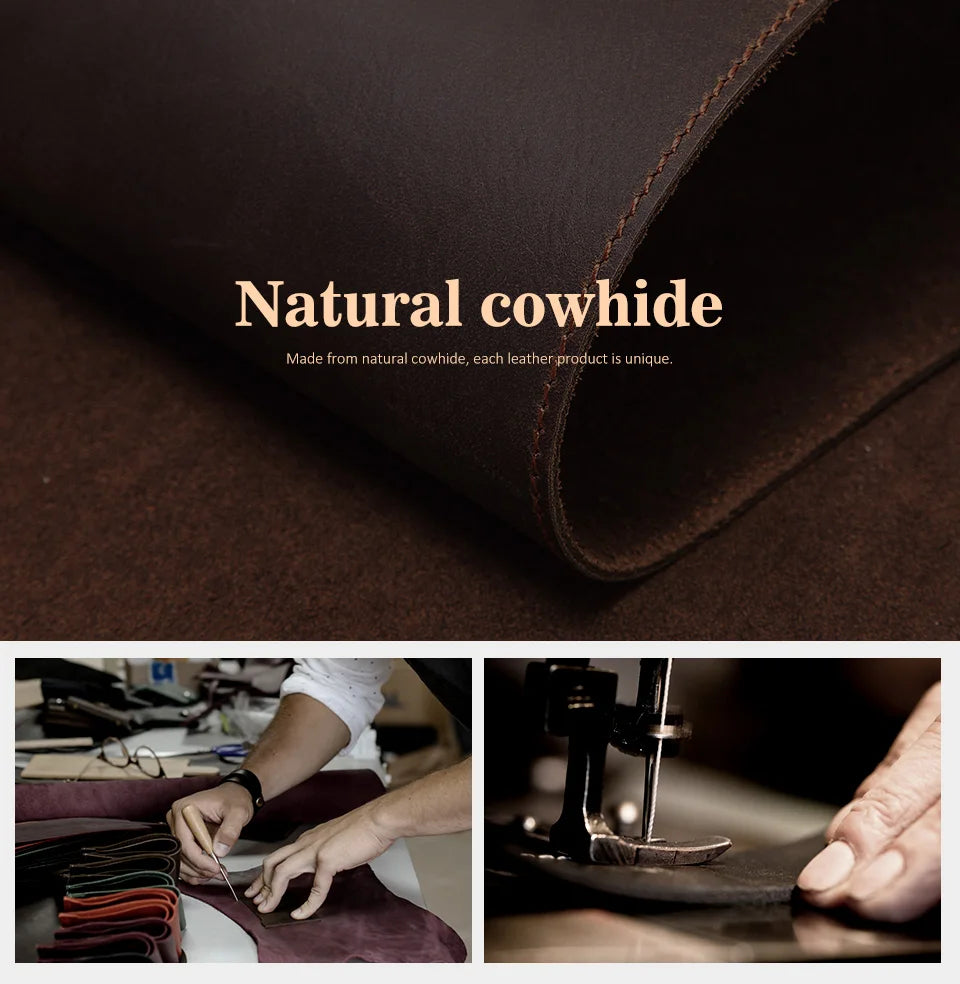 Genuine Leather Slim Card Wallet for Men – Personalized Gift from Dad
