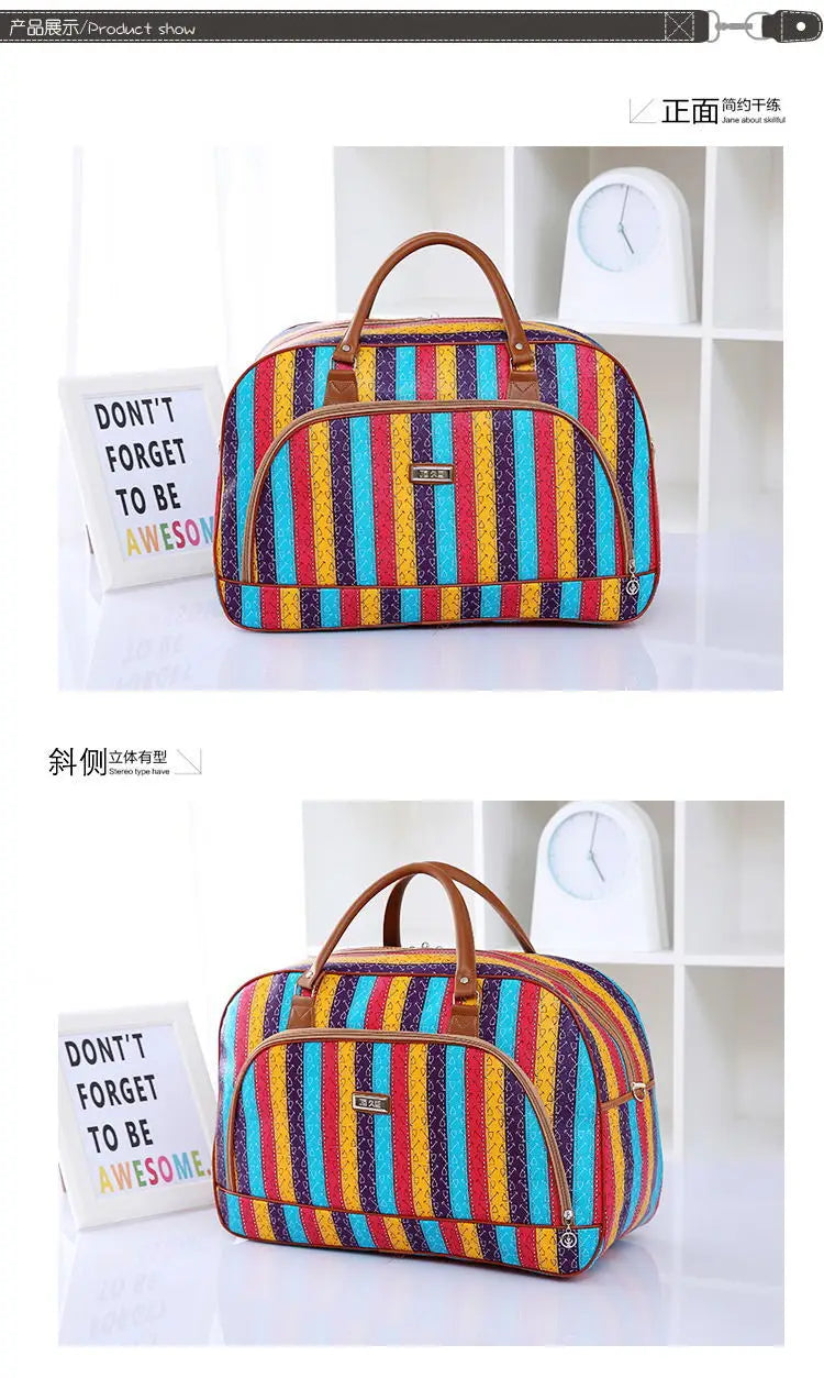 Floral Print Travel Duffle Bag for Women