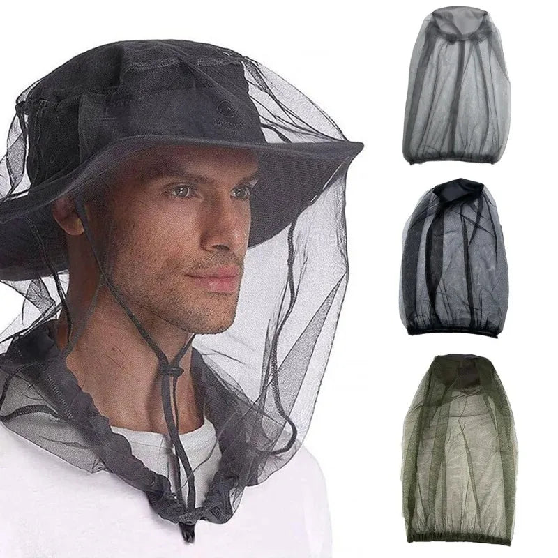 Mosquito-Proof Fishing Cap with Breathable Mesh Face Shield
