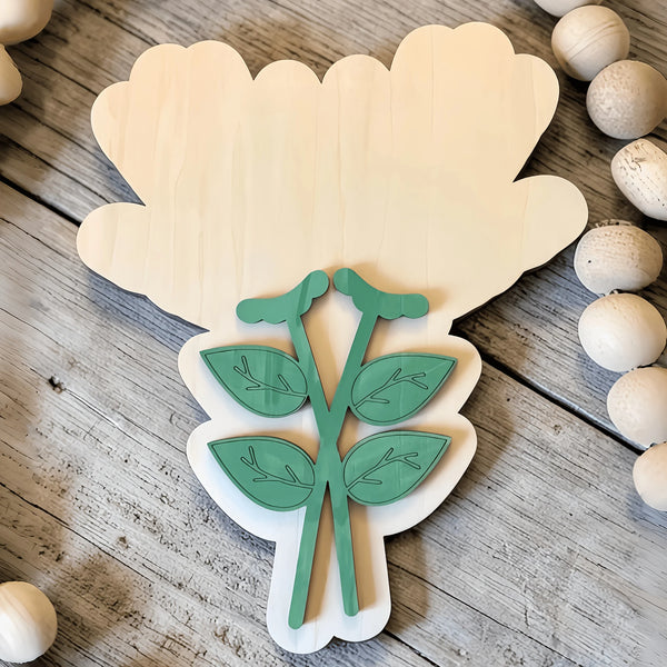 Wooden Handprint Keepsake Plaque Kit