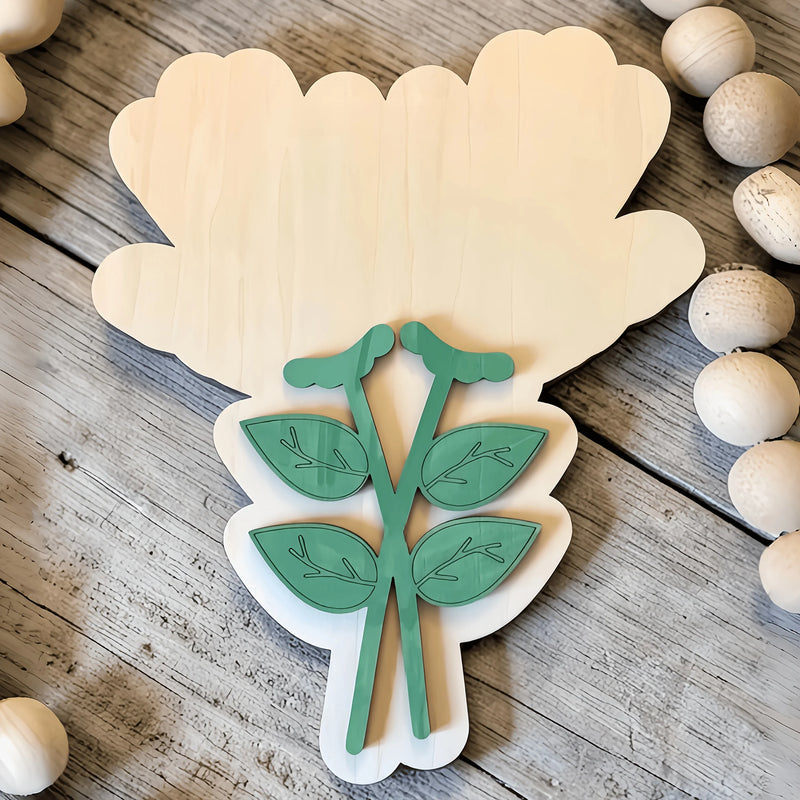 Wooden Handprint Keepsake Plaque Kit
