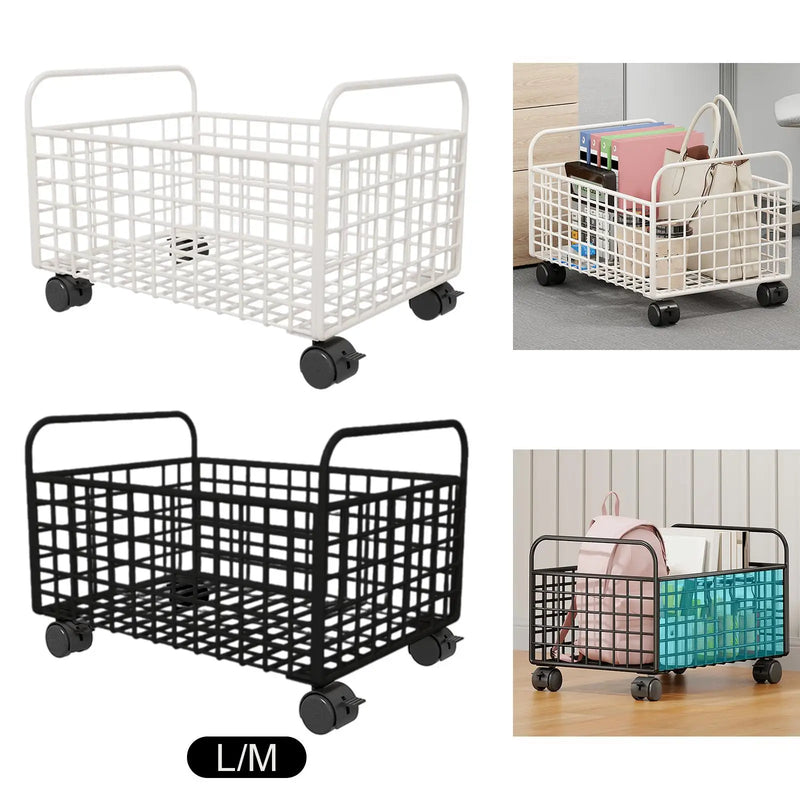 Compact Rolling Utility Cart with Wheels