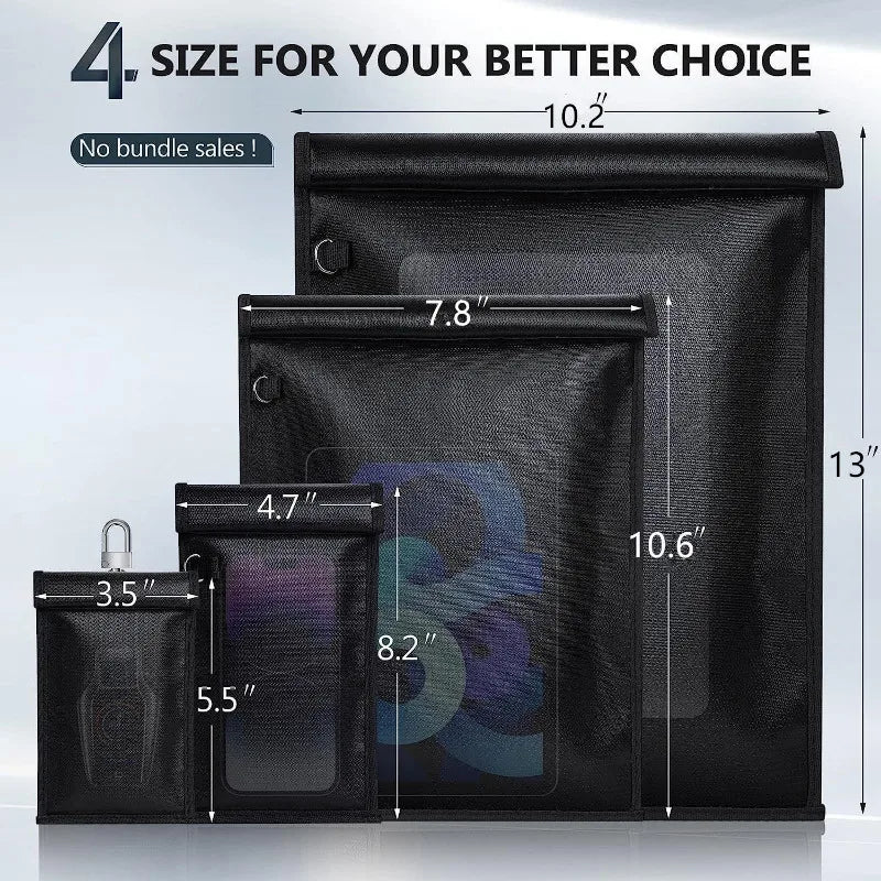 RFID Blocking Faraday Pouch for Car Keys and Cards