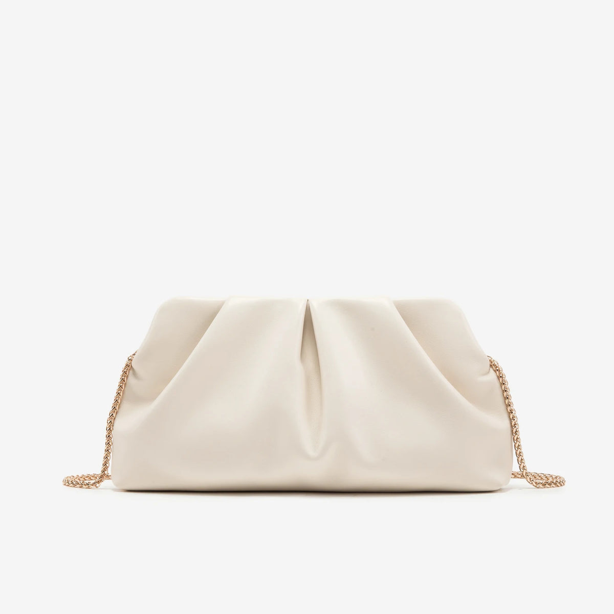 Elegant Chain Shoulder Bag with Crystal Accents