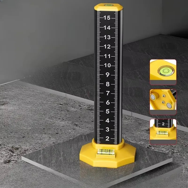 Magnetic Ceiling and Tile Leveling Ruler with Bubble Level