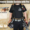Heavy-Duty Carpenter Tool Belt with Suspenders and Pouch Set