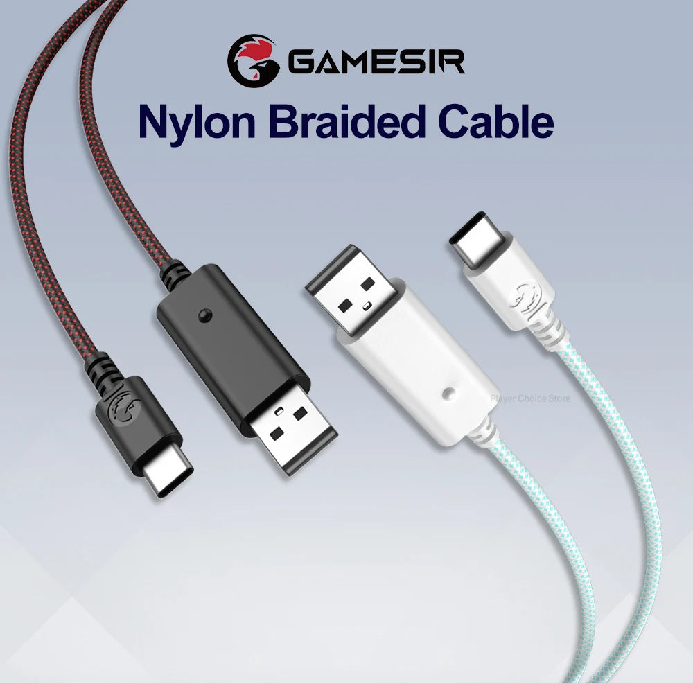 GameSir 3m Nylon Braided USB-C Cable for Controllers