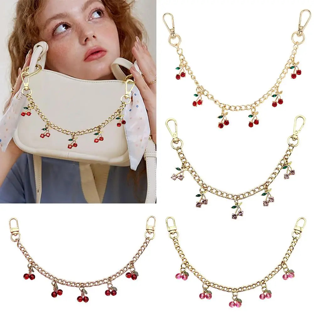 Cherry Charm Bag Chain with Pendant