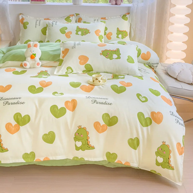 Brushed Polyester Duvet Cover with Matching Pillowcases