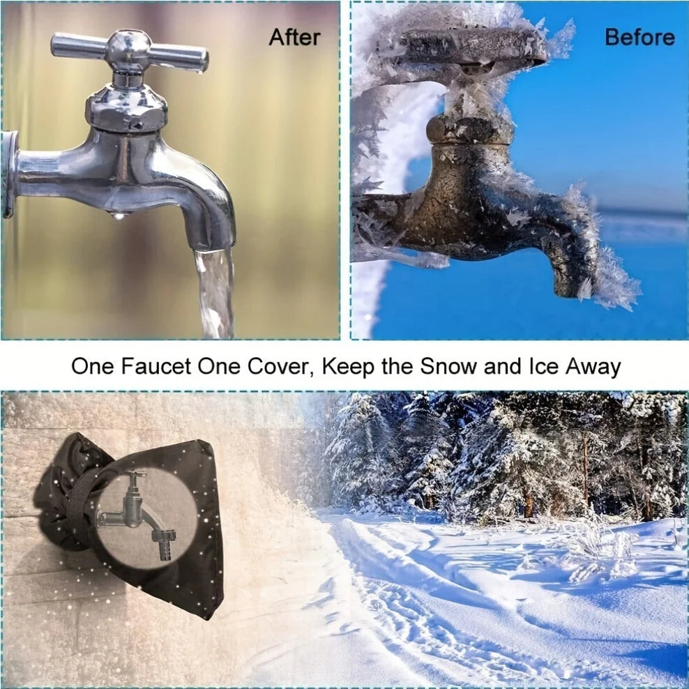 Reusable Outdoor Faucet Cover – Insulated Spigot Protector for Winter