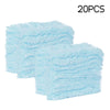 A pack of 20 disposable blue electrostatic dusters with fluffy, fibrous refills.