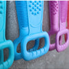 Silicone Body Scrubber with Long Handle and Strap