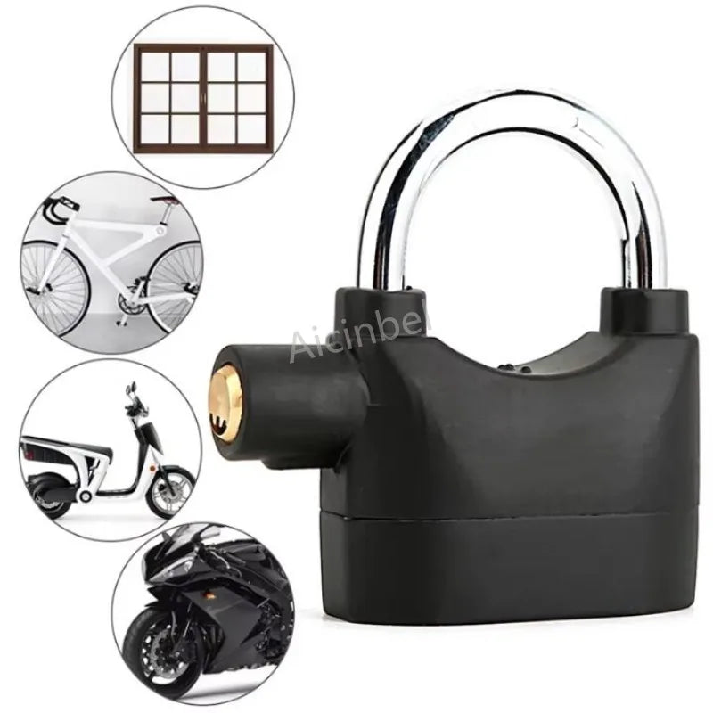 Motion-Activated Alarm Padlock with 110dB Siren