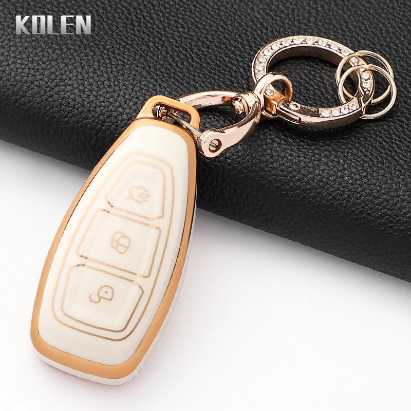 Silicone Car Key Fob Cover for Ford Focus, Mondeo, Fiesta, Kuga, and More
