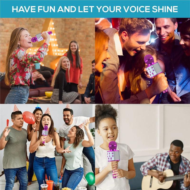 Portable Wireless Bluetooth Karaoke Microphone