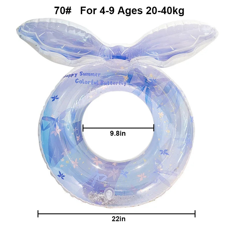 Mermaid-Inspired Inflatable Pool Float