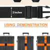Adjustable Suitcase Straps with Bright Neon Colors – Secure & Easy to Spot