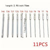11-Piece Precision Torx Bit Set - S2 Alloy Steel, T6-T40, Long Reach