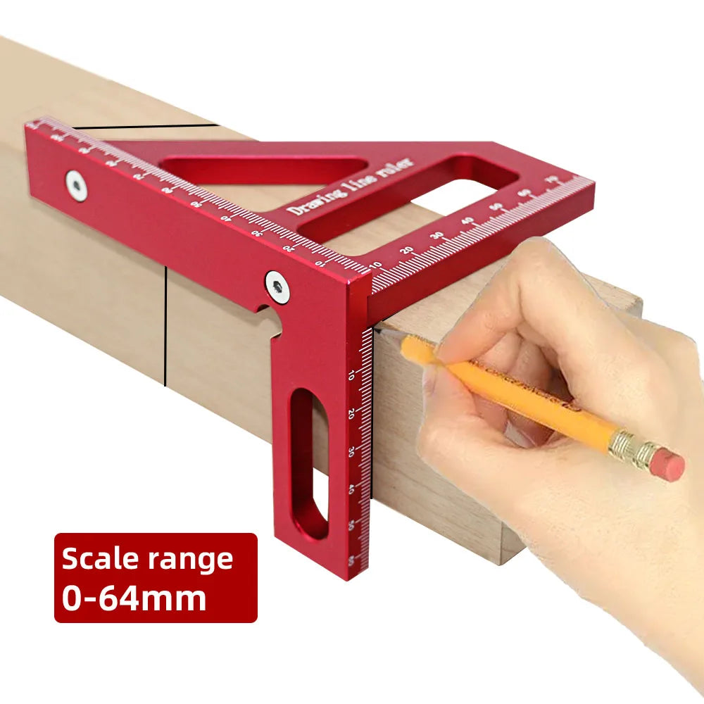 3D Multi-Angle Woodworking Square Ruler