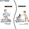 2-in-1 Convertible Baby Walker with Removable Activity Tray
