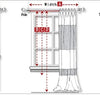 Silver Star Sheer Curtain with Hot Stamping Detail