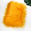 Bright orange fluffy faux fur fabric for DIY sewing, doll hair, and cosplay