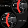 Carbon Fiber Leather Steering Wheel Cover with Anti-Slip Grip