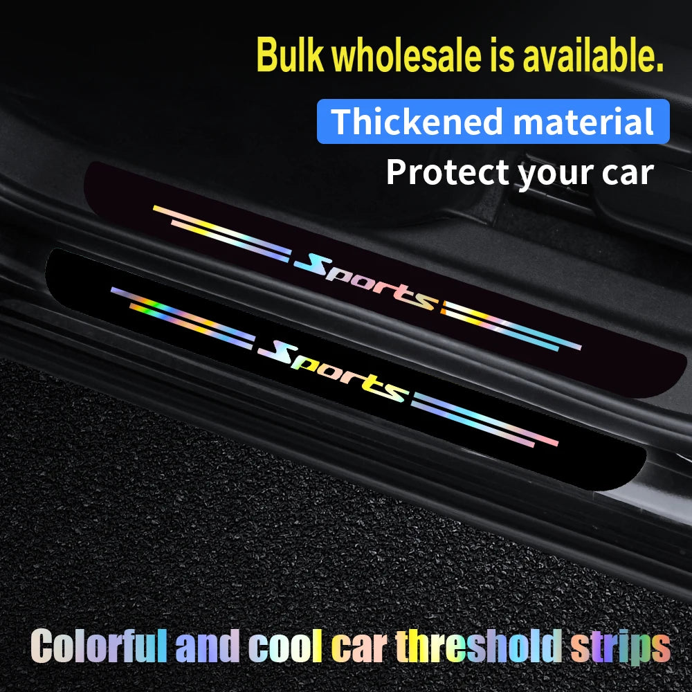 Colorful and cool car threshold strips with thickened material for protection