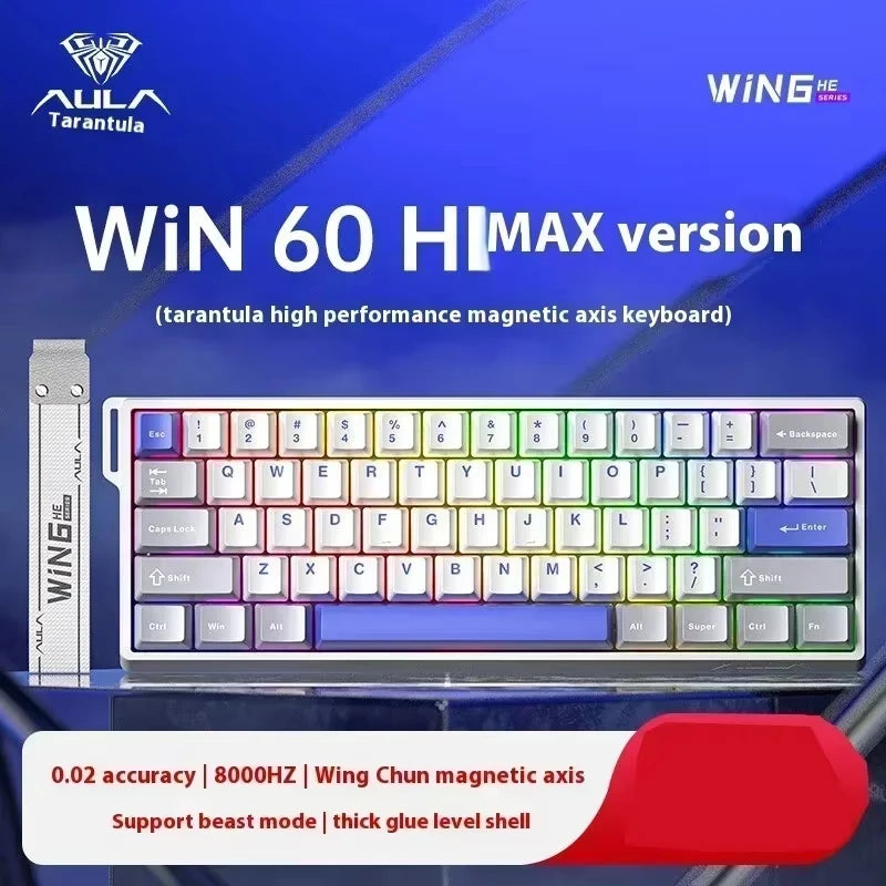 Aula Win60/Win68 Magnetic Switch Gaming Keyboard with 8K Polling