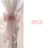 French Lace Ribbon Curtain Tiebacks (Set of 2)