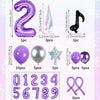 33-Piece K-Pop Music Theme Balloon Pillar Set for Party Decor