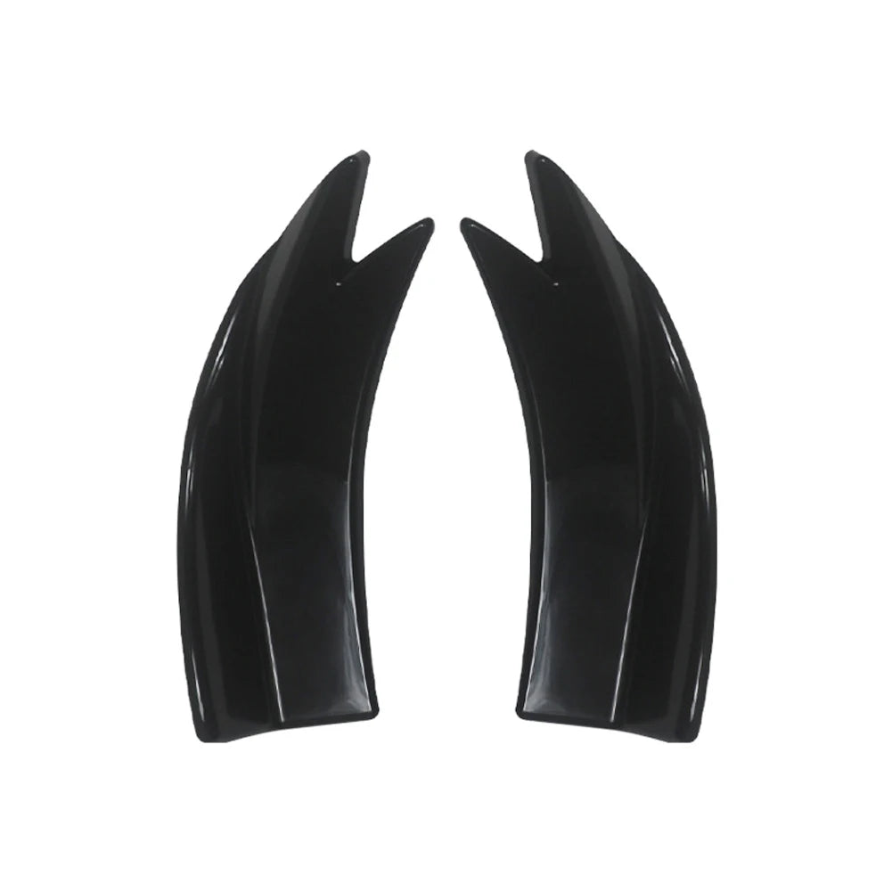 Universal Car Rear Bumper Splitters with Carbon Fiber Finish