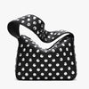 Black Rivet Shoulder Bag with Motorcycle Edge
