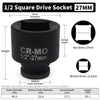 Heavy-Duty Square Drive Impact Socket Adapter Set