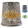 Luminous LED Whiskey Glass with Rotating Display