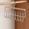 Wall-Mounted Metal Coat Rack with 8 Hooks