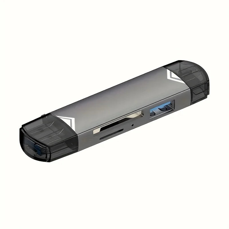 6-in-1 USB 3.0 Card Reader with Type-C & Micro USB
