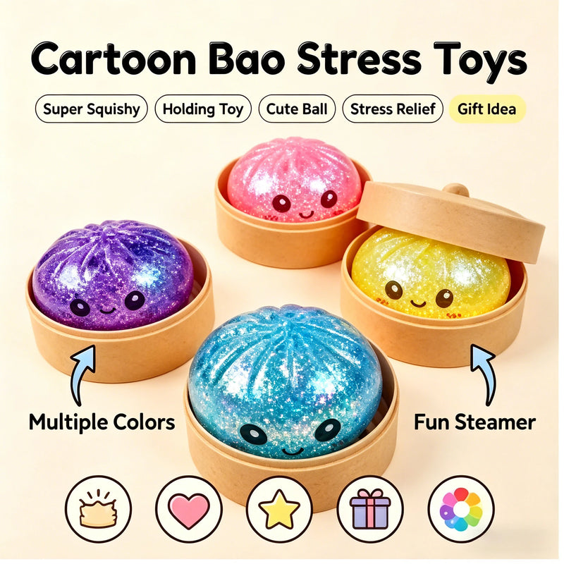 Steamed Bun Stress Relief Squishy Toy
