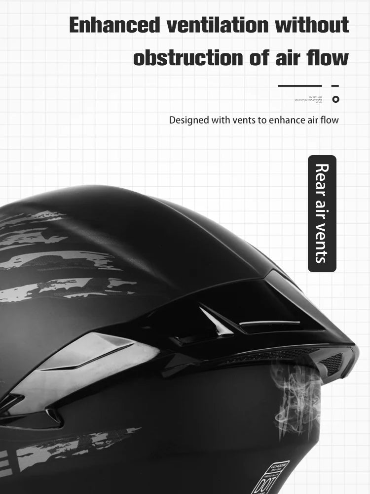 Modular Flip-Up Motorcycle Helmet with Removable Chin Guard