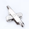 Stainless steel sliding door roller pulley with a rectangular body and mounting hardware