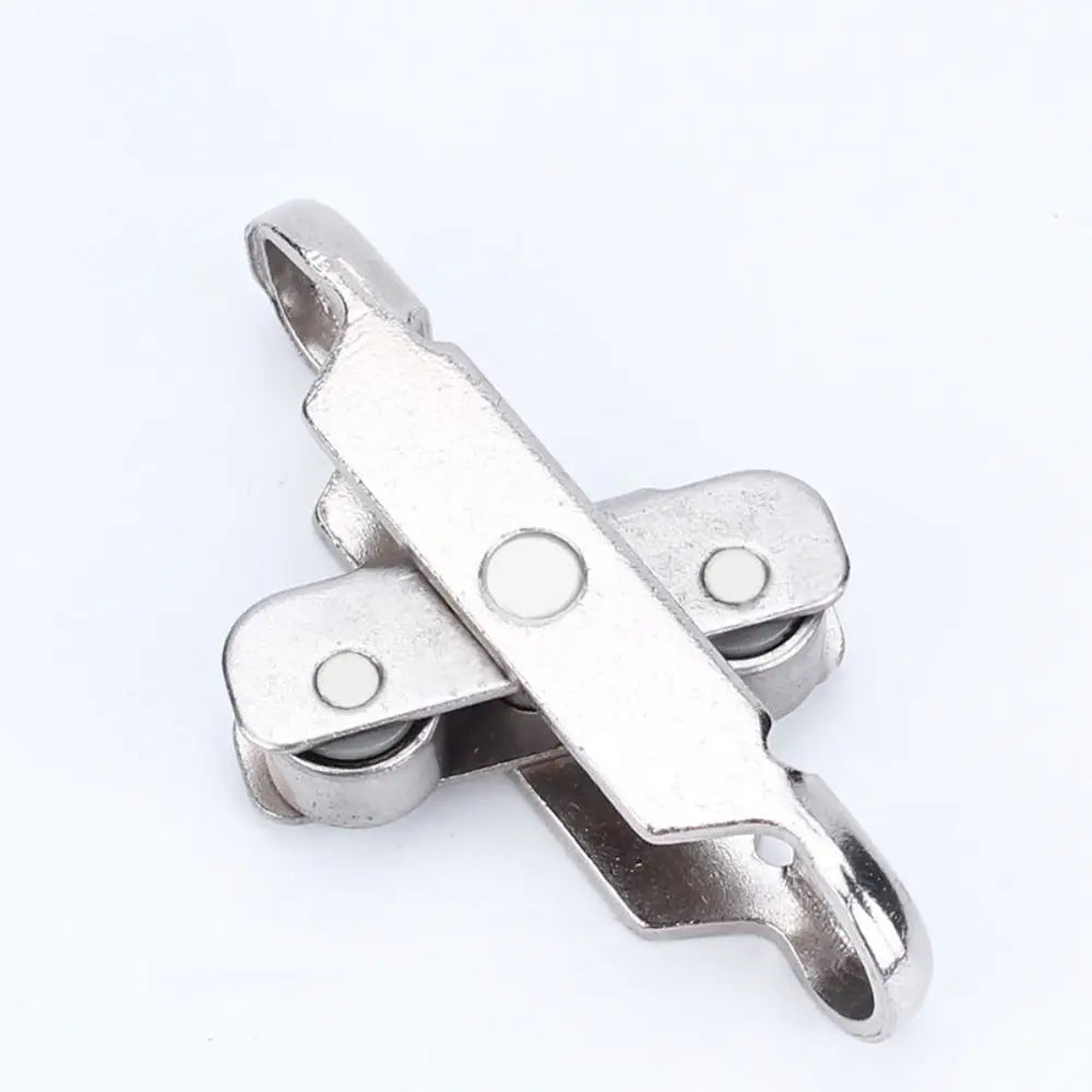 Stainless steel sliding door roller pulley with a rectangular body and mounting hardware
