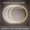 Miroir de Salle de Bains Rond à LED avec Contrôle Tactile Anti-Buée