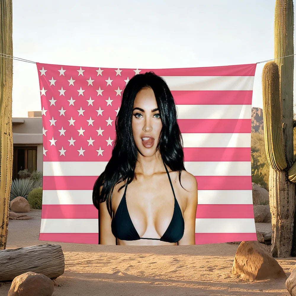 Megan Fox Decorative Flag Banner for Outdoor Events