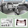 Close-up view of a Toyota 4Runner interior showing carbon fiber trim installation details.